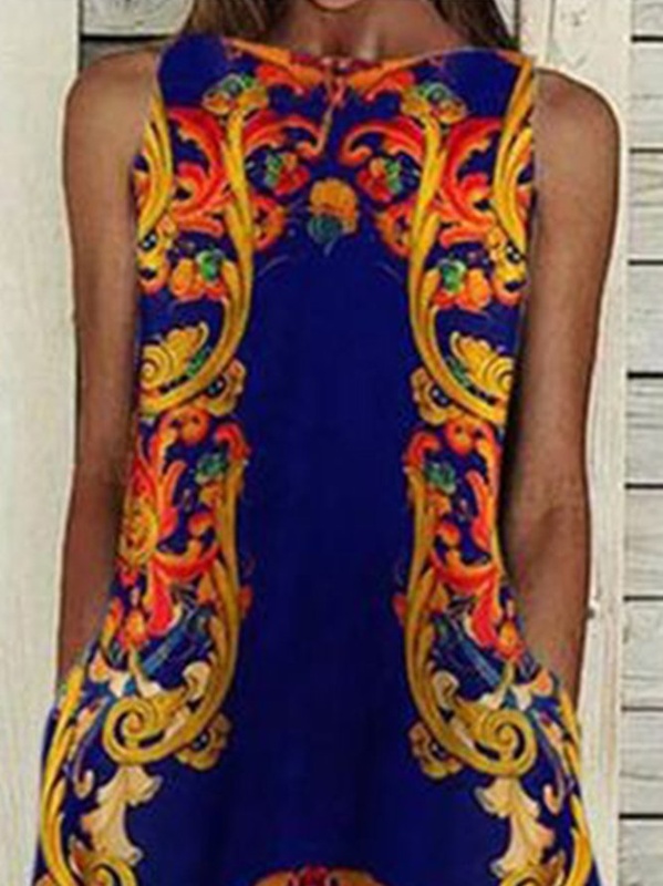 New Women Chic Plus Size Holiday Boho Vintage Sleeveless Tribal