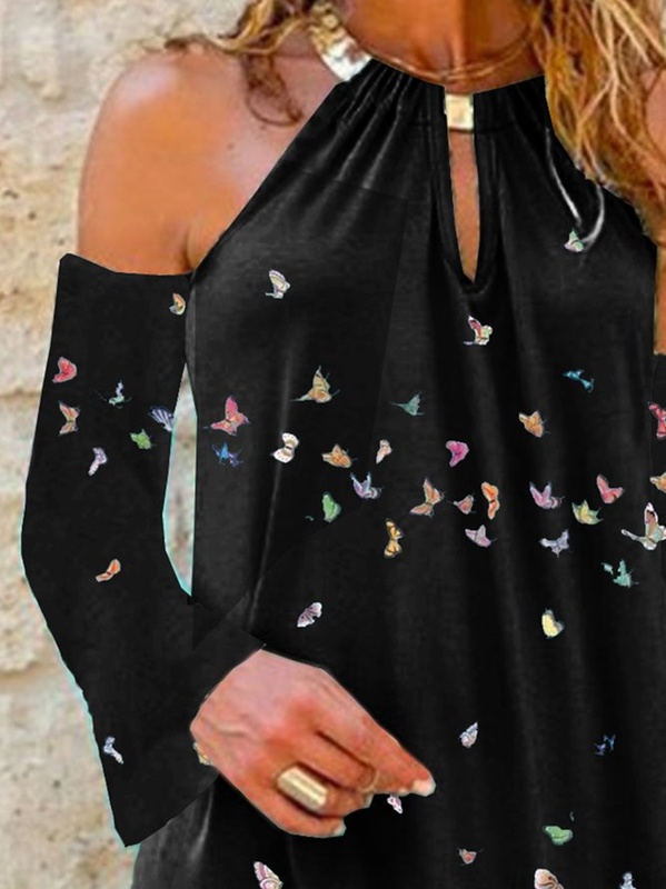 New Women Chic Plus Size Vintage Boho Hippie Off Shoulder