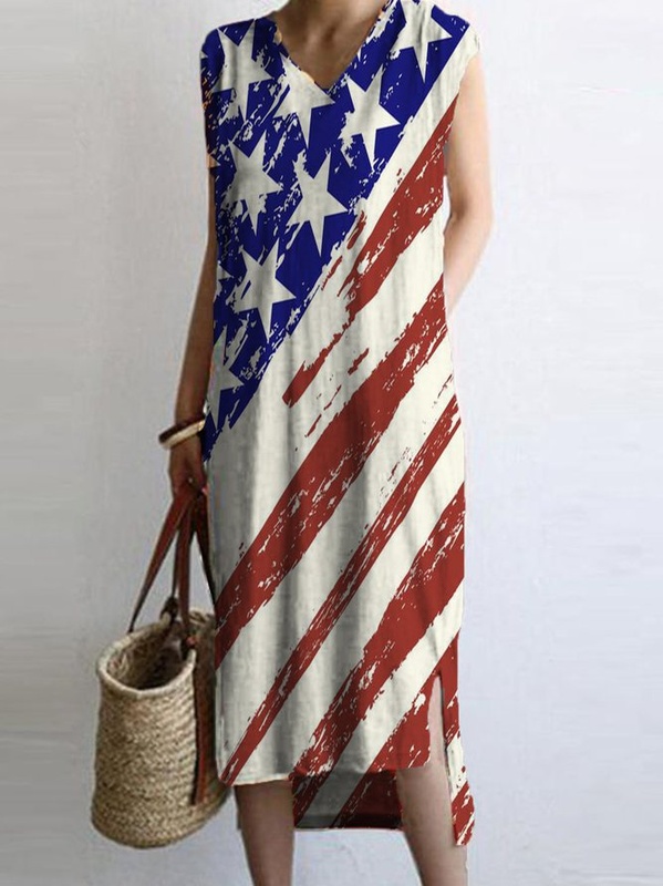 Cotton Shift Casual Weaving Handmade Dress