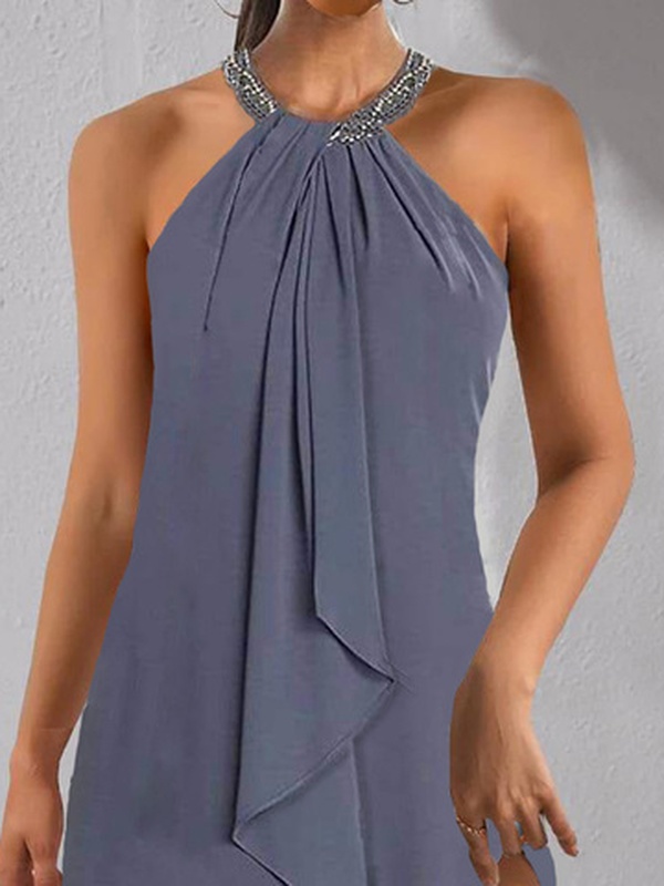 Casual Plain Regular Fit Handmade Dress