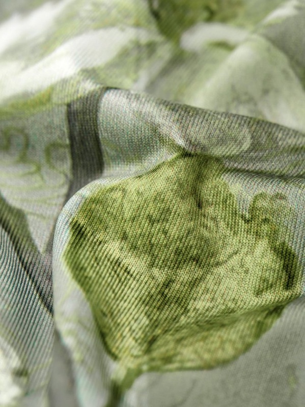 Floral Cotton Blends Vacation Short Sleeve Knit Handmade Dress