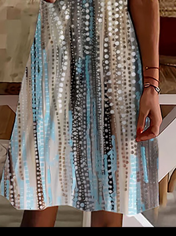 Casual Polka Dots Loose Handmade Dress