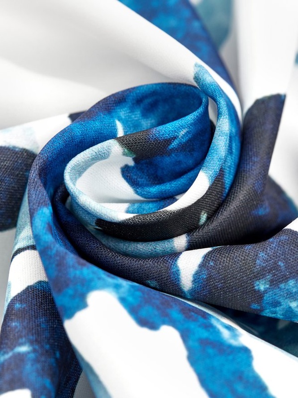 White Cotton Round Neck Patchwork Casual Weaving Handmade Dress