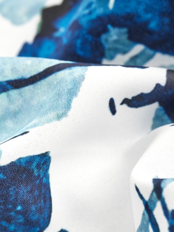 White Cotton Round Neck Patchwork Casual Weaving Handmade Dress