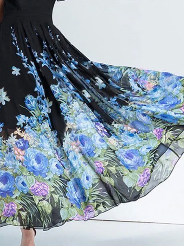 Casual Chiffon Handmade Dress