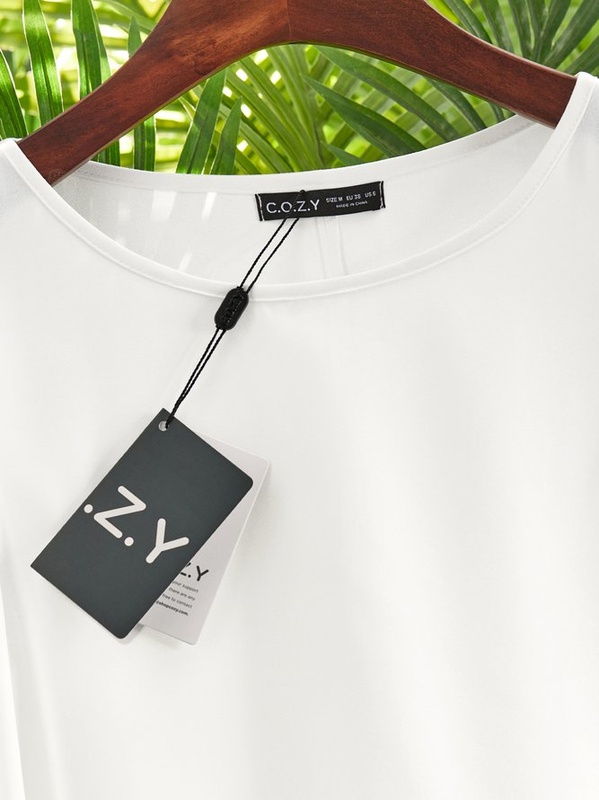 White Cotton Round Neck Patchwork Casual Weaving Handmade Dress