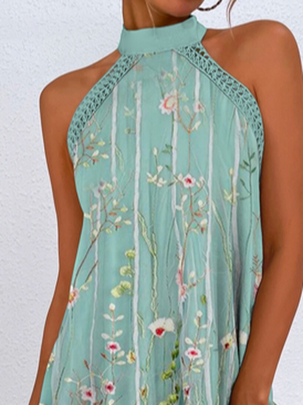 Lace Edge Casual Loose Handmade Dress