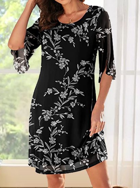 Chiffon Loose Vacation Handmade Dress