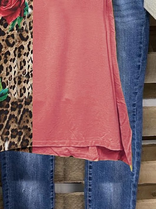 A Line Boho Crew Neck Short Sleeve Knitting Handmade Dress