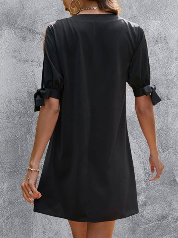 Casual Glitter Loose Handmade Dress