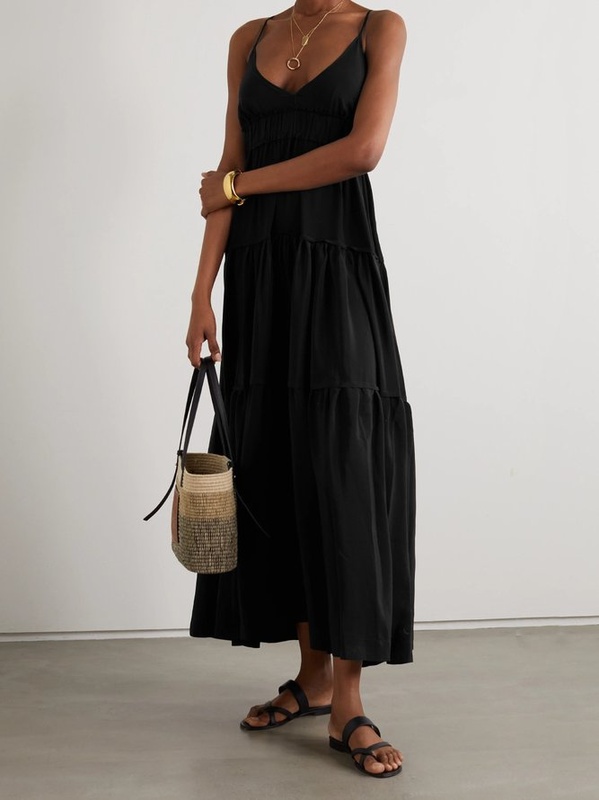 Casual Sleeveless V Neck Plus Size Handmade Dress