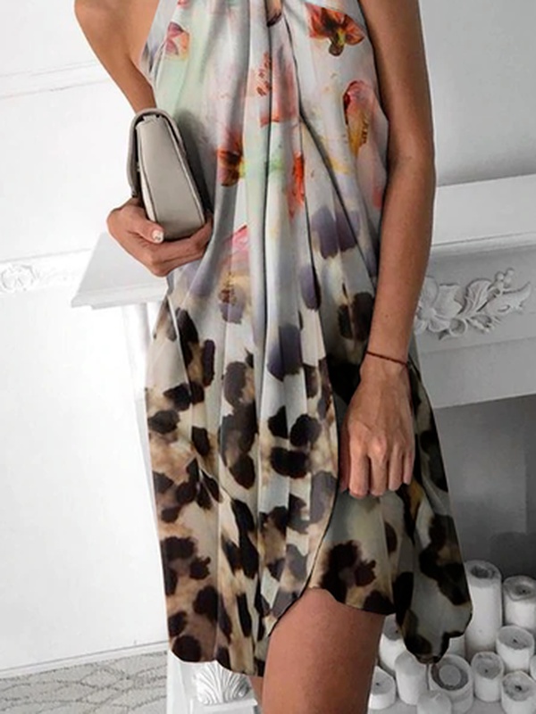 Loosen Vacation Sleeveless Woven Handmade Dresses