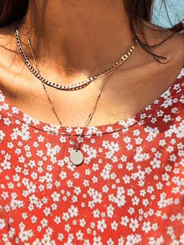 Hlaf Sleeve Round Neck Floral Print Causal Midi Handmade Dress