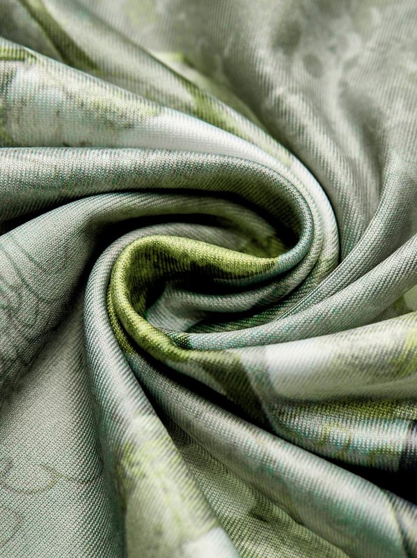 Floral Cotton Blends Vacation Short Sleeve Knit Handmade Dress