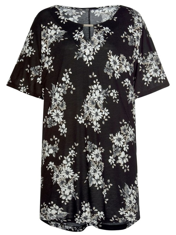 Vintage Short Sleeve Floral Printed Plus Size Casual Knitting Handmade Dress