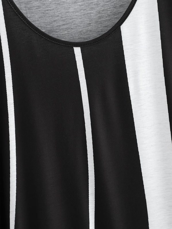 Crew Neck Geometric Loose Casual Boho Handmade Dress